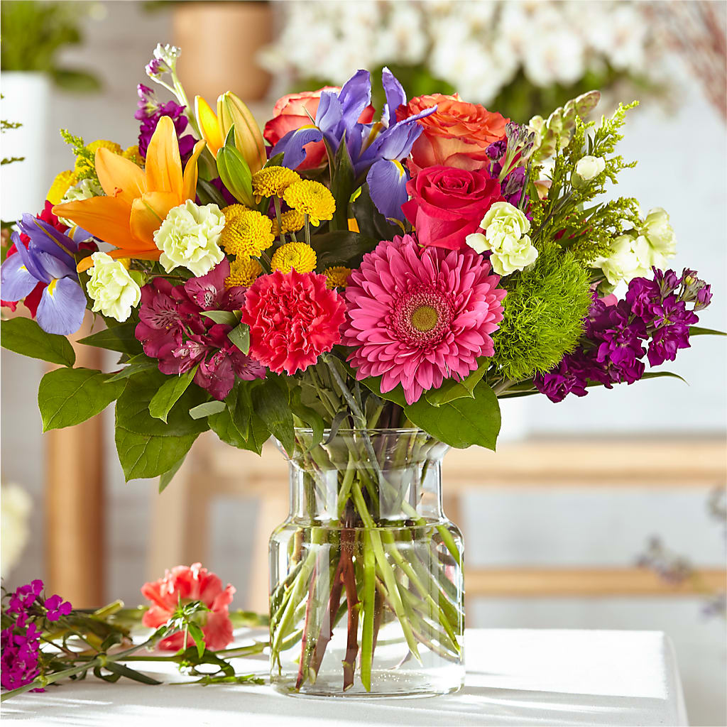 Bold & Bright – A Florist Original – ANITA'S FLOWERS AND ICE CREAM LLC, Passaic NJ