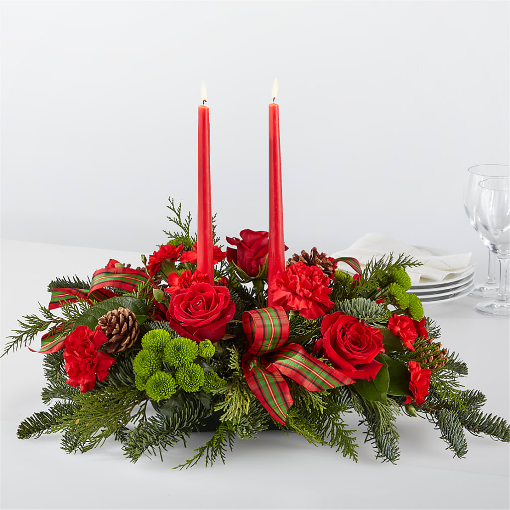 By the Candlelight Centerpiece – ANITA'S FLOWERS AND ICE CREAM LLC, Passaic NJ