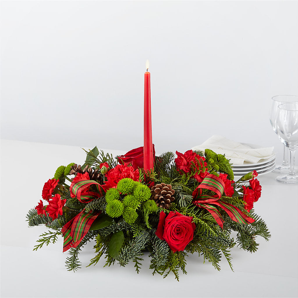 By the Candlelight Centerpiece – ANITA'S FLOWERS AND ICE CREAM LLC, Passaic NJ