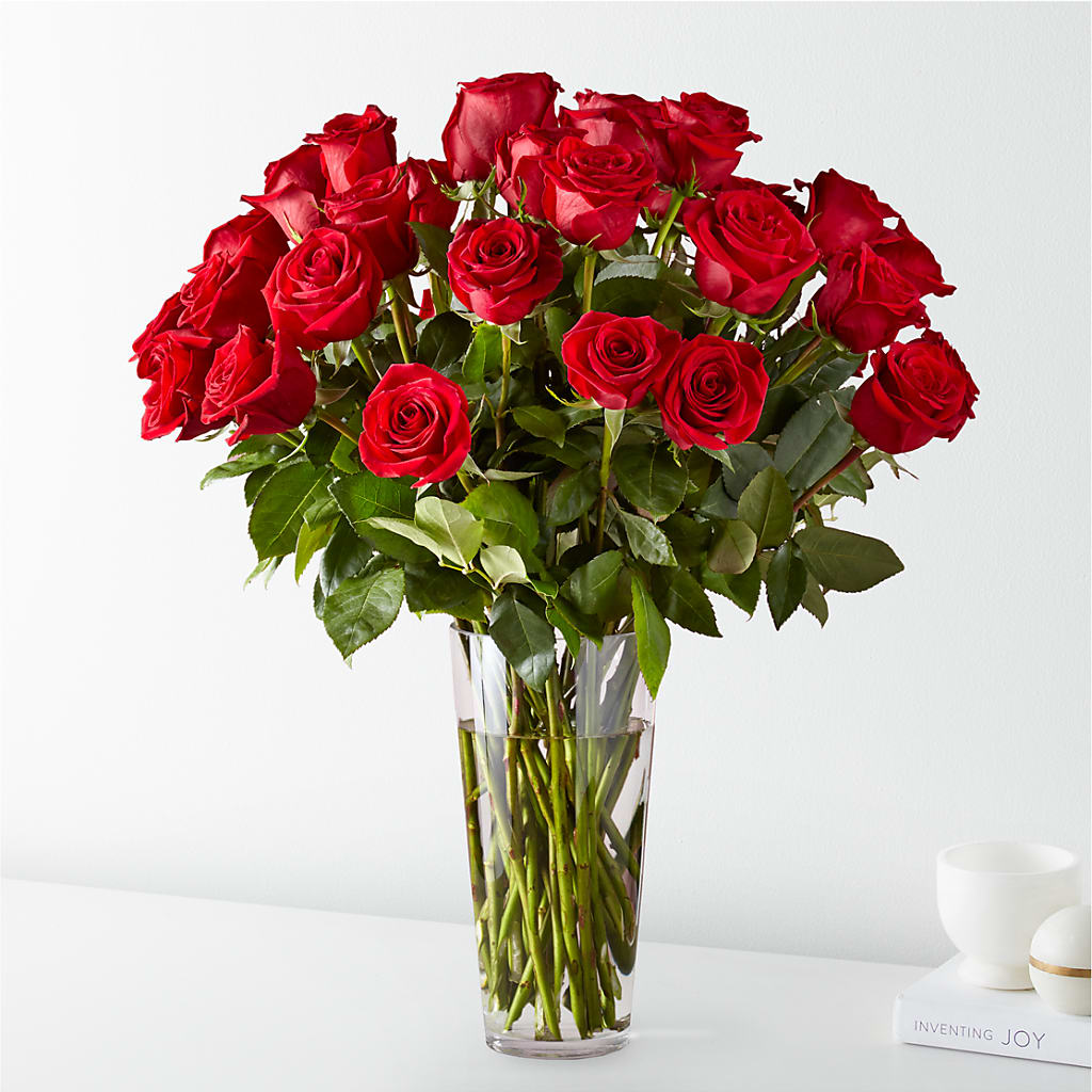 Long Stem Red Rose Bouquet – ANITA'S FLOWERS AND ICE CREAM LLC, Passaic NJ