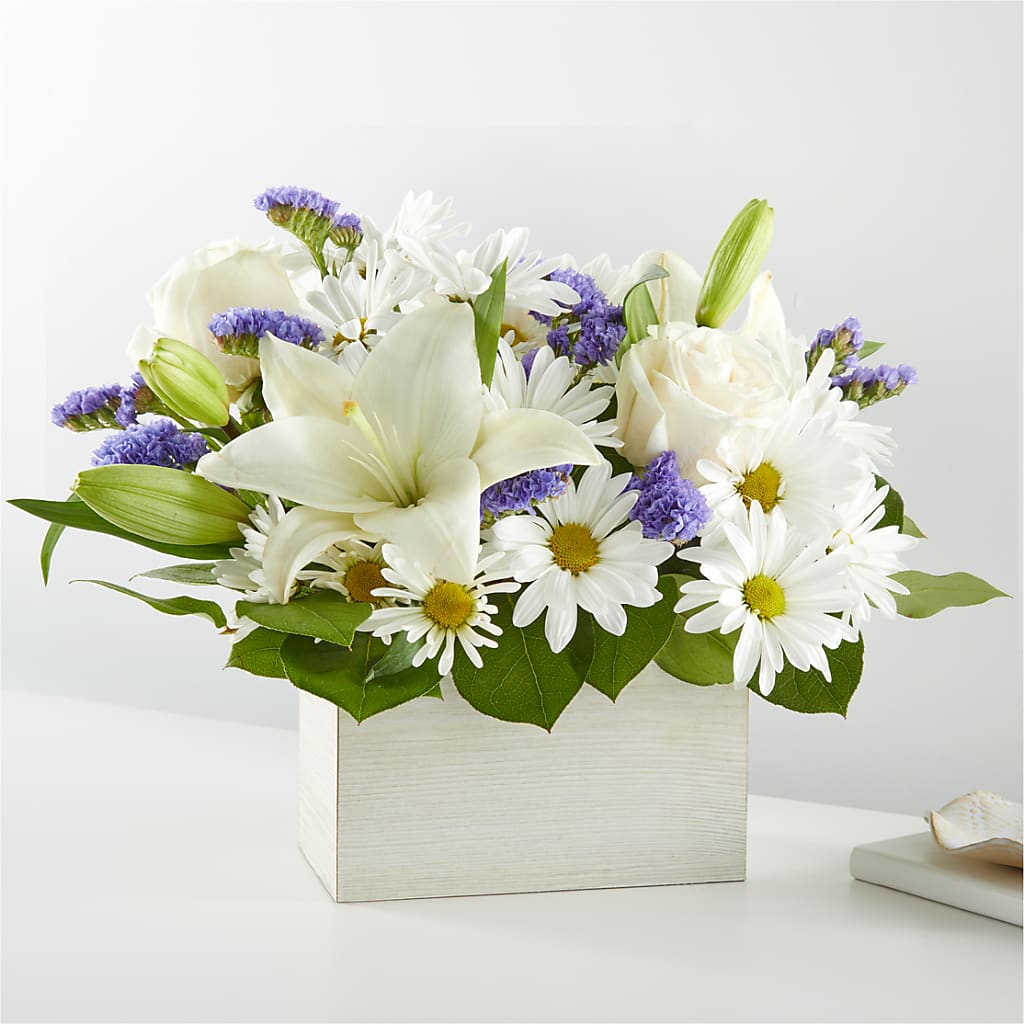 Beyond Blue Box Bouquet – ANITA'S FLOWERS AND ICE CREAM LLC, Passaic NJ