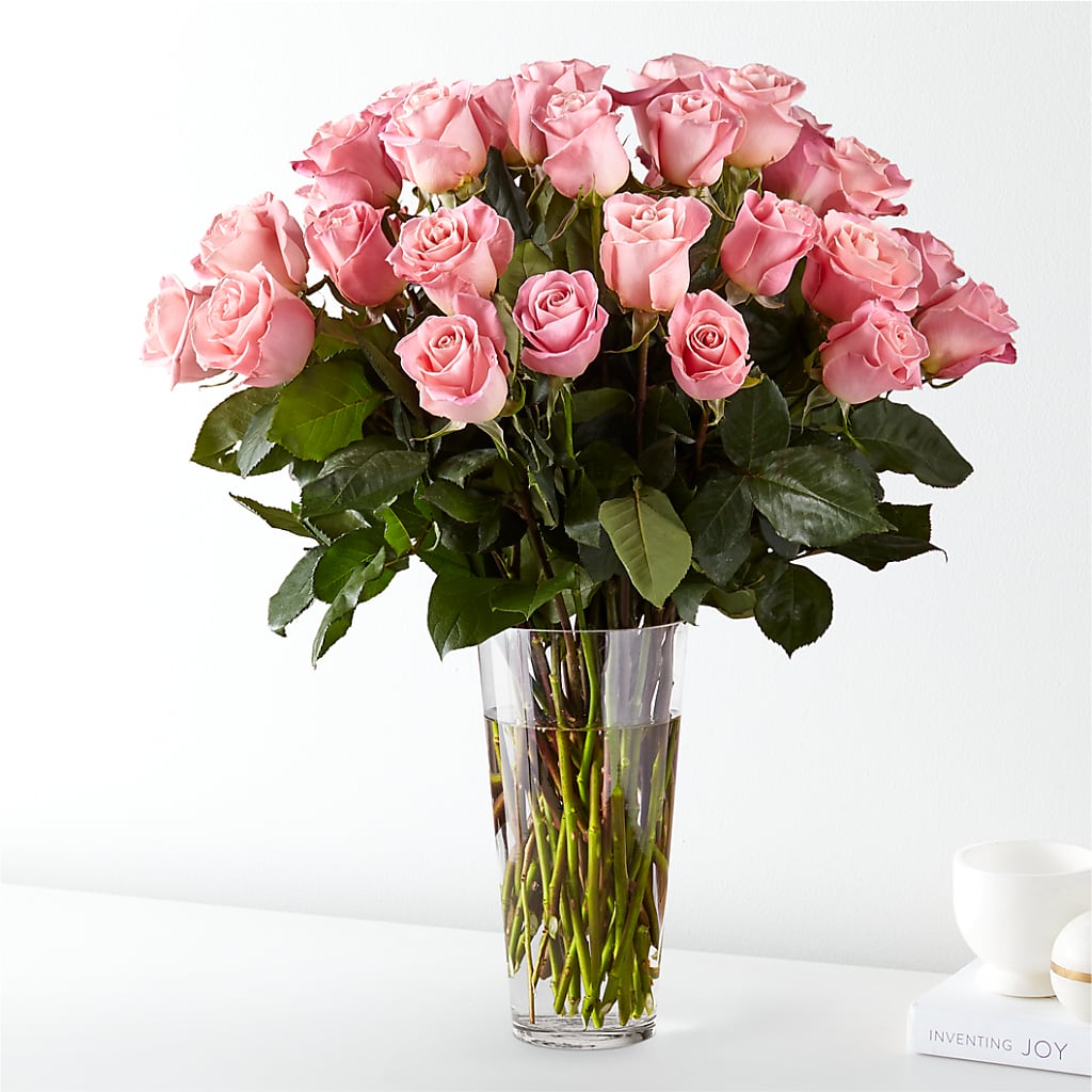 Long Stem Pink Rose Bouquet – ANITA'S FLOWERS AND ICE CREAM LLC, Passaic NJ