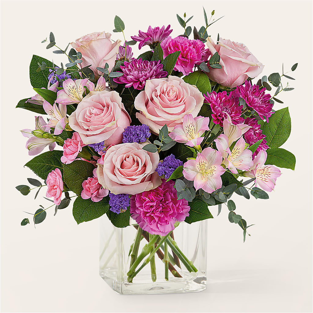 Rosy Radiance Bouquet – ANITA'S FLOWERS AND ICE CREAM LLC, Passaic NJ