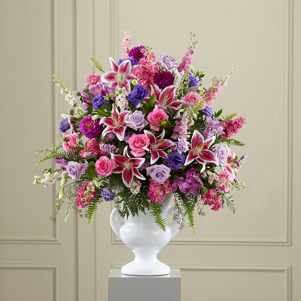 Peaceful Tribute Arrangement – ANITA'S FLOWERS AND ICE CREAM LLC, Passaic NJ
