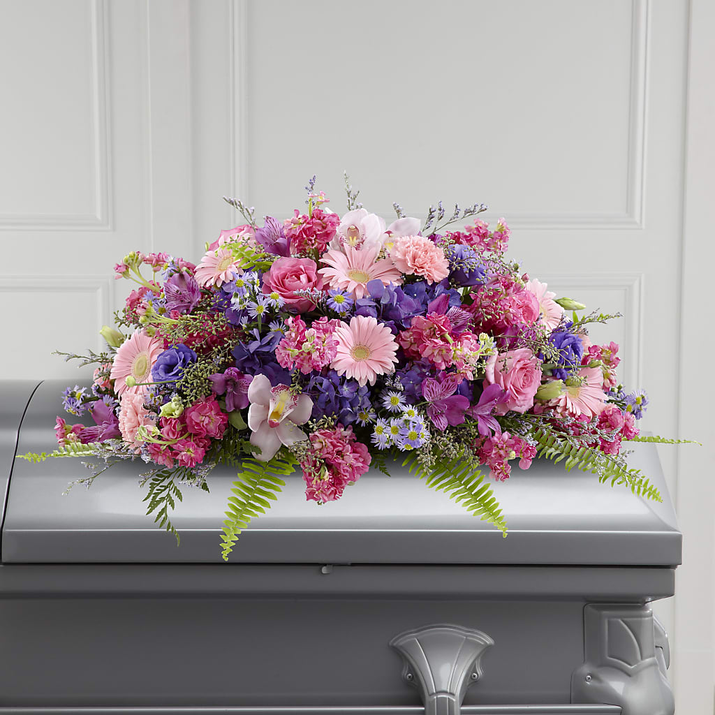Glorious Garden Casket Spray – ANITA'S FLOWERS AND ICE CREAM LLC, Passaic NJ