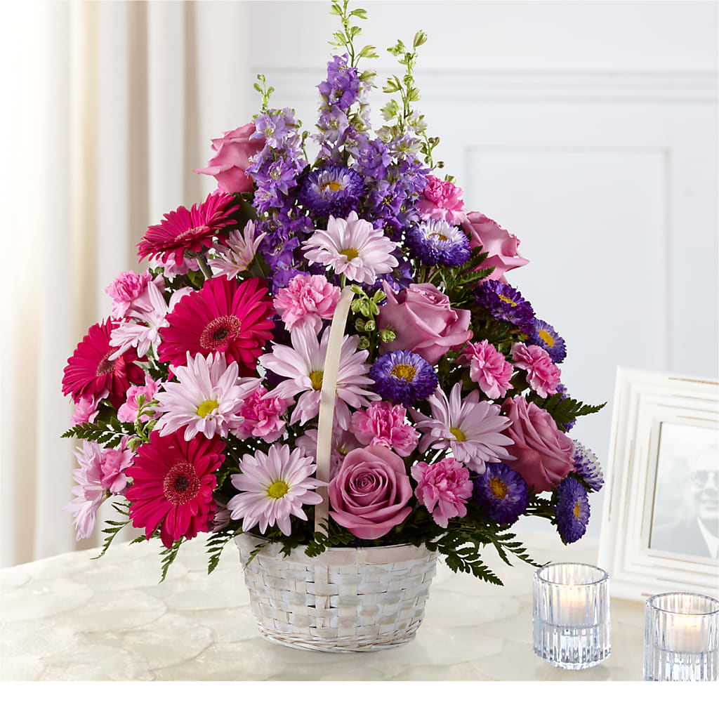 Pastel Peace Basket – ANITA'S FLOWERS AND ICE CREAM LLC, Passaic NJ