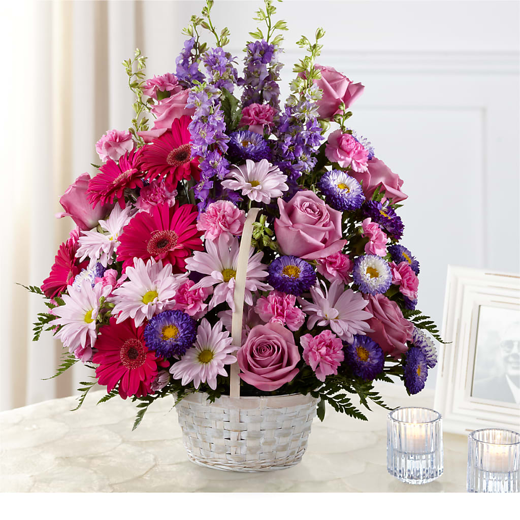 Pastel Peace Basket – ANITA'S FLOWERS AND ICE CREAM LLC, Passaic NJ