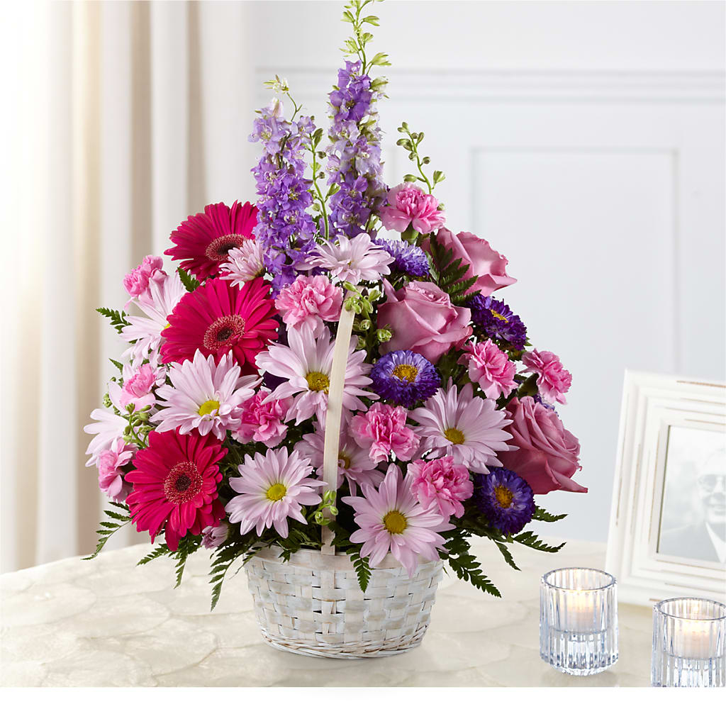 Pastel Peace Basket – ANITA'S FLOWERS AND ICE CREAM LLC, Passaic NJ