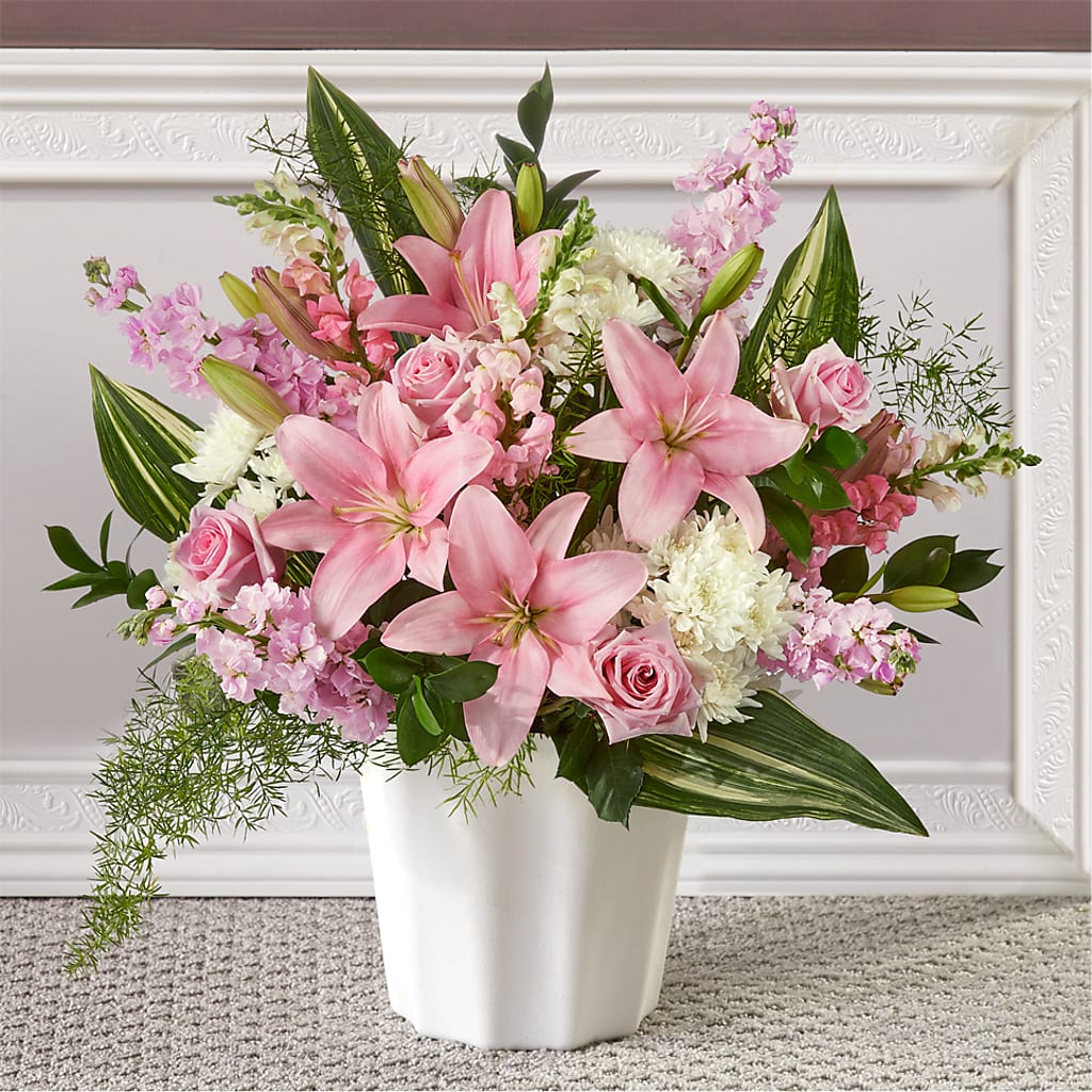 Simply Serene Floor Basket – ANITA'S FLOWERS AND ICE CREAM LLC, Passaic NJ