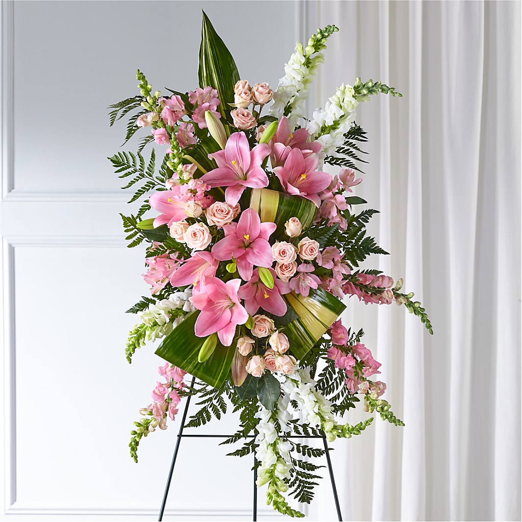 Elegant Embrace Standing Spray – ANITA'S FLOWERS AND ICE CREAM LLC, Passaic NJ