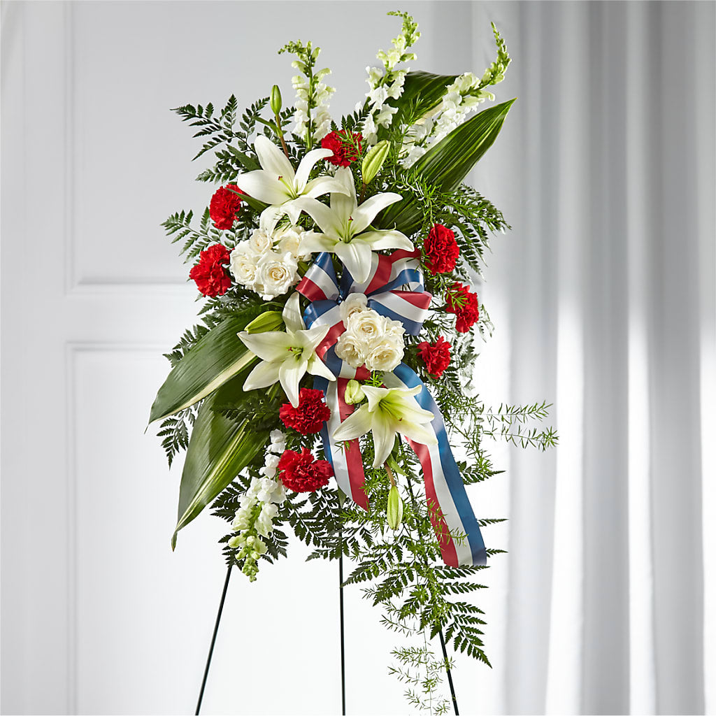 Stars of Life Standing Spray – ANITA'S FLOWERS AND ICE CREAM LLC, Passaic NJ