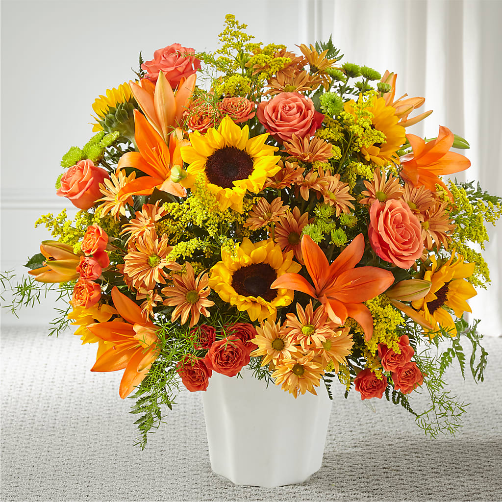 Harvest Thoughts Floor Basket – ANITA'S FLOWERS AND ICE CREAM LLC, Passaic NJ