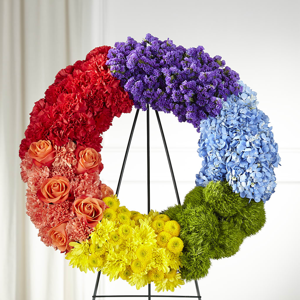 Circle of Love Wreath – ANITA'S FLOWERS AND ICE CREAM LLC, Passaic NJ