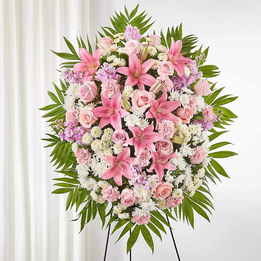 Offering Solace Standing Spray – ANITA'S FLOWERS AND ICE CREAM LLC, Passaic NJ