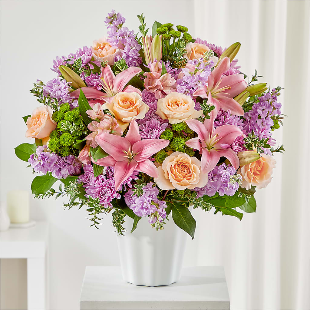 Supportive Embrace Tabletop Basket – ANITA'S FLOWERS AND ICE CREAM LLC, Passaic NJ
