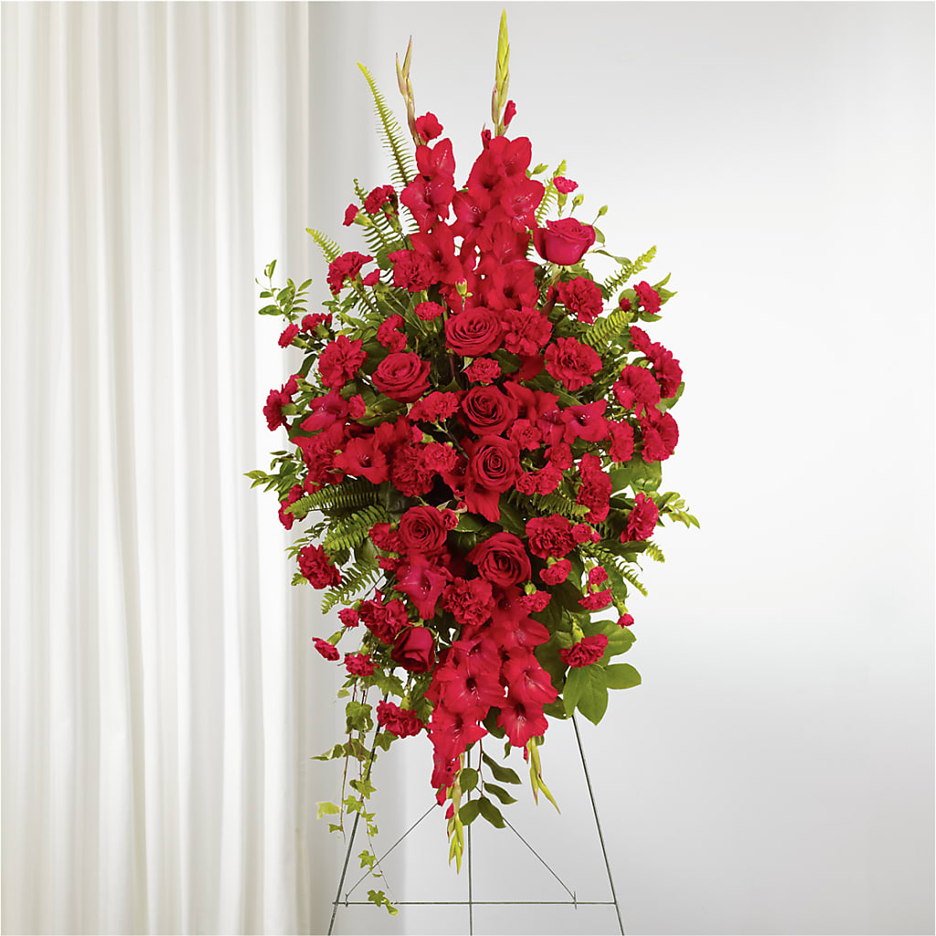 From the Heart Standing Spray – ANITA'S FLOWERS AND ICE CREAM LLC, Passaic NJ