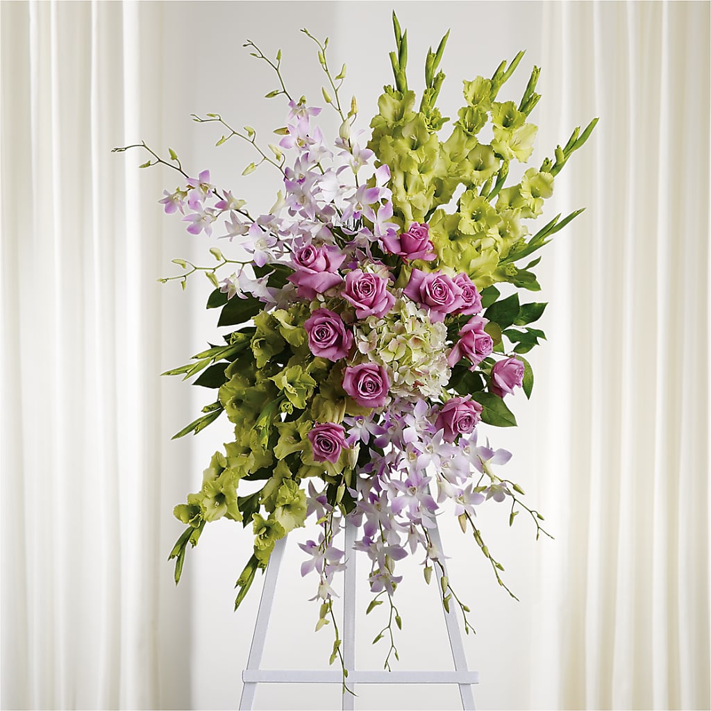 Lasting Legacy Standing Spray – ANITA'S FLOWERS AND ICE CREAM LLC, Passaic NJ