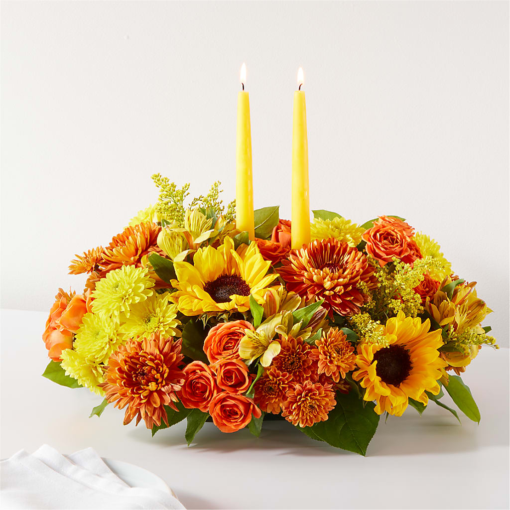 Autumn Harmony Centerpiece – ANITA'S FLOWERS AND ICE CREAM LLC, Passaic NJ
