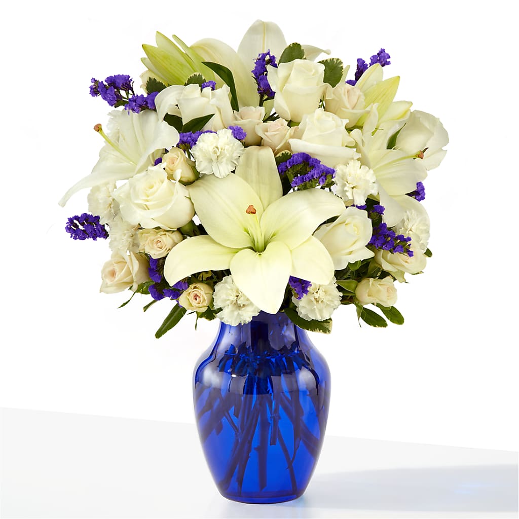 Sapphire Rush Bouquet – ANITA'S FLOWERS AND ICE CREAM LLC, Passaic NJ