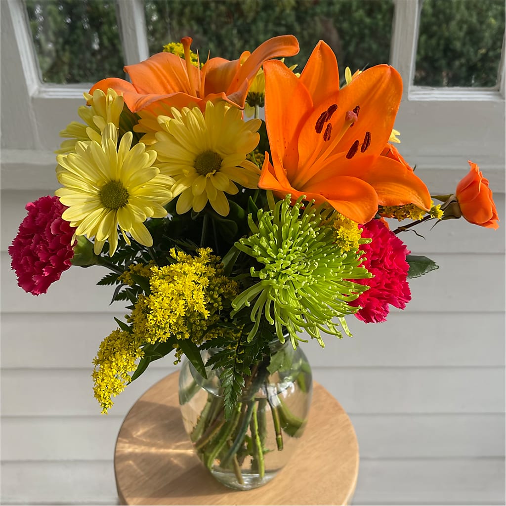 Bold & Bright – A Florist Original – ANITA'S FLOWERS AND ICE CREAM LLC, Passaic NJ