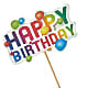 Happy Birthday Pick – ANITA'S FLOWERS AND ICE CREAM LLC, Passaic NJ