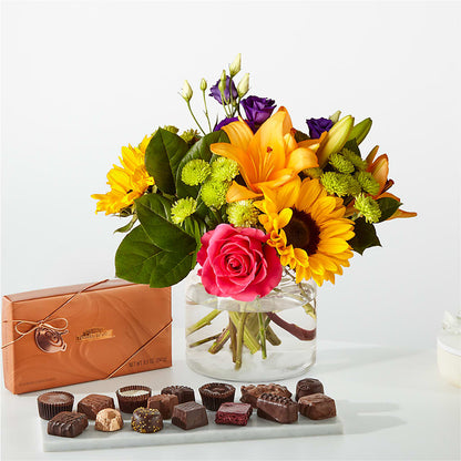 Best Day Bouquet and Chocolate Bundle