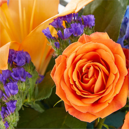 Radiant Citrus Box Bouquet – ANITA'S FLOWERS AND ICE CREAM LLC, Passaic NJ