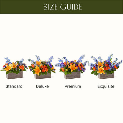 Radiant Citrus Box Bouquet – ANITA'S FLOWERS AND ICE CREAM LLC, Passaic NJ