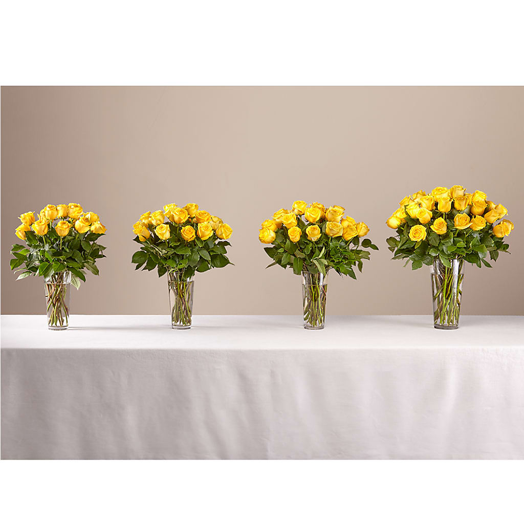 Long Stem Yellow Rose Bouquet – ANITA'S FLOWERS AND ICE CREAM LLC, Passaic NJ