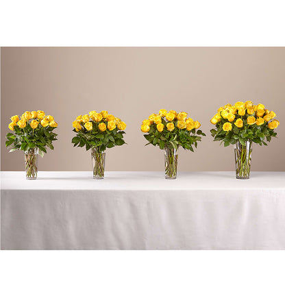 Long Stem Yellow Rose Bouquet – ANITA'S FLOWERS AND ICE CREAM LLC, Passaic NJ