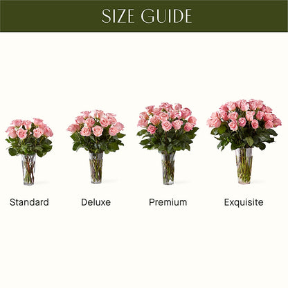 Long Stem Pink Rose Bouquet – ANITA'S FLOWERS AND ICE CREAM LLC, Passaic NJ