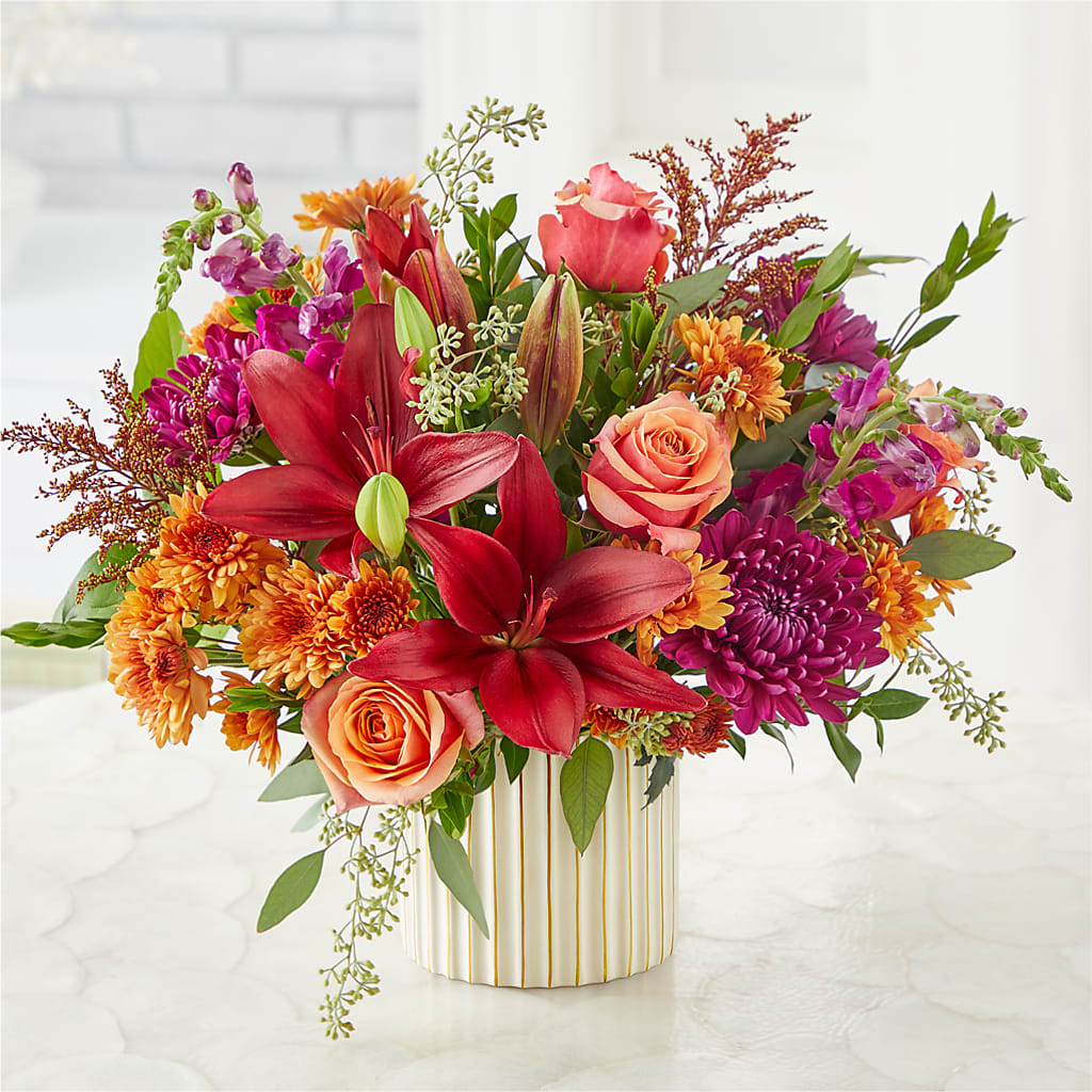 Burgundy Landscape Bouquet – ANITA'S FLOWERS AND ICE CREAM LLC, Passaic NJ