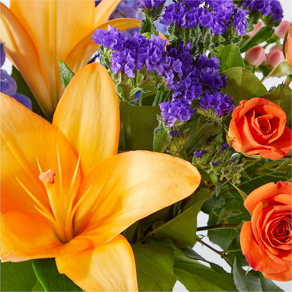 Radiant Citrus Bouquet – ANITA'S FLOWERS AND ICE CREAM LLC, Passaic NJ