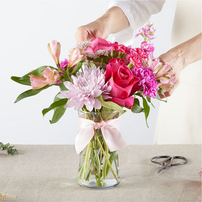 Pink Ribbon - A Florist Original – ANITA'S FLOWERS AND ICE CREAM LLC, Passaic NJ