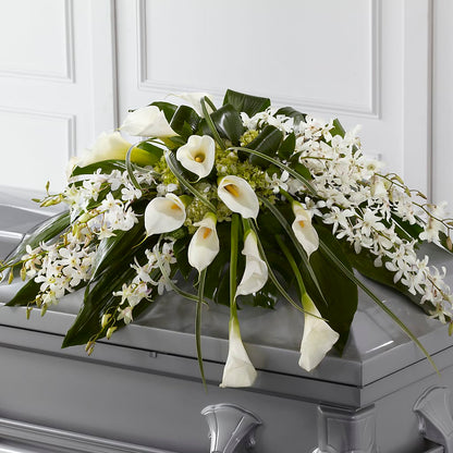 Angel Wings Casket Spray – ANITA'S FLOWERS AND ICE CREAM LLC, Passaic NJ