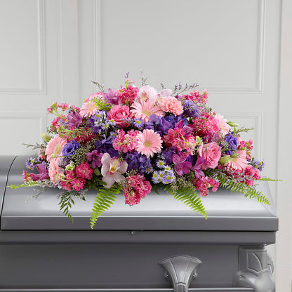Glorious Garden Casket Spray – ANITA'S FLOWERS AND ICE CREAM LLC, Passaic NJ