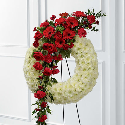 Graceful Tribute Wreath – ANITA'S FLOWERS AND ICE CREAM LLC, Passaic NJ