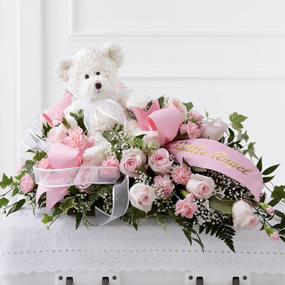 Touch of Sympathy Casket Spray – ANITA'S FLOWERS AND ICE CREAM LLC, Passaic NJ