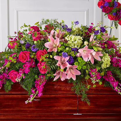Radiant Tribute Casket Spray – ANITA'S FLOWERS AND ICE CREAM LLC, Passaic NJ