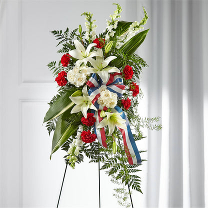 Stars of Life Standing Spray – ANITA'S FLOWERS AND ICE CREAM LLC, Passaic NJ