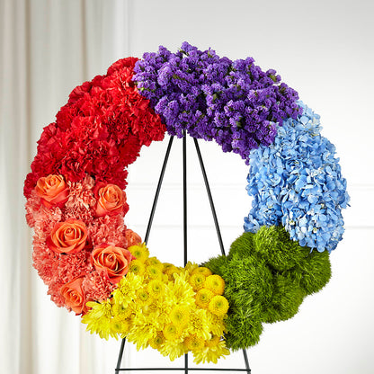 Circle of Love Wreath – ANITA'S FLOWERS AND ICE CREAM LLC, Passaic NJ