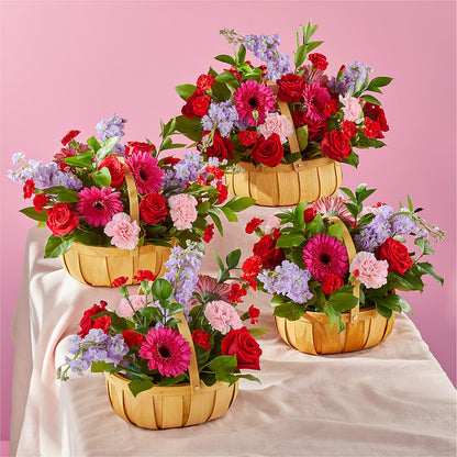 Pink Picnic Basket – ANITA'S FLOWERS AND ICE CREAM LLC, Passaic NJ