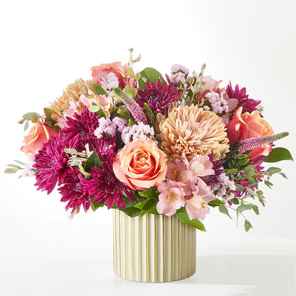Berry Cobbler Bouquet with Ivory Vase – ANITA'S FLOWERS AND ICE CREAM LLC, Passaic NJ