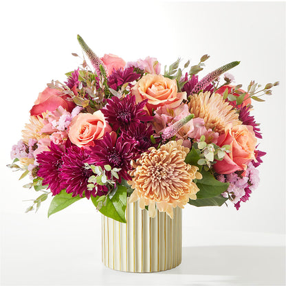 Berry Cobbler Bouquet with Ivory Vase – ANITA'S FLOWERS AND ICE CREAM LLC, Passaic NJ