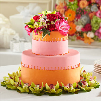 Sweet Citrus Cake Decor – ANITA'S FLOWERS AND ICE CREAM LLC, Passaic NJ